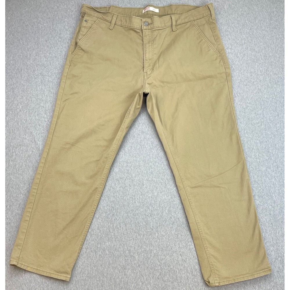 Levis Jeans Mens 42 x 30 Brown Cotton Blend Stretch Signature Athletic